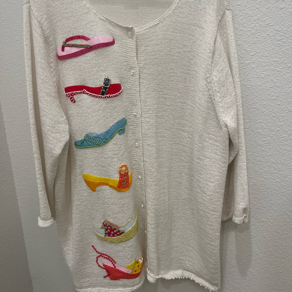 Susan Bristol plus size beach resort wear cardigan